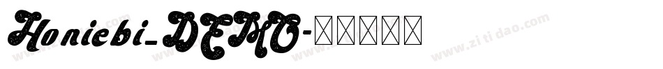Honiebi_DEMO字体转换