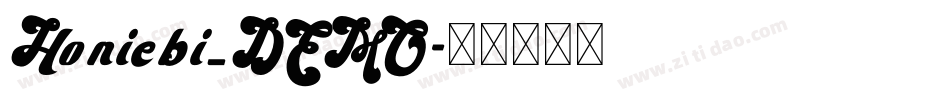 Honiebi_DEMO字体转换
