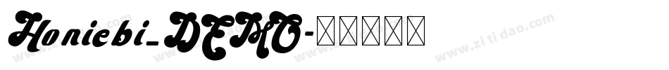 Honiebi_DEMO字体转换
