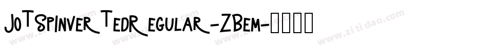 JotSpInvertedRegular-ZBem字体转换