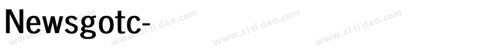 Newsgotc字体转换