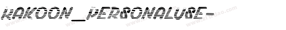 Rakoon_PersonalUse字体转换