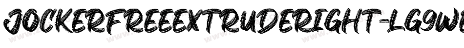 JockerFreeExtrudeRight-lg9we字体转换