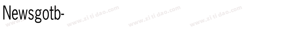 Newsgotb字体转换