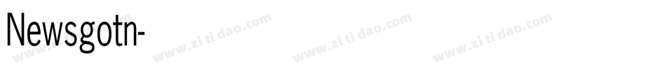 Newsgotn字体转换