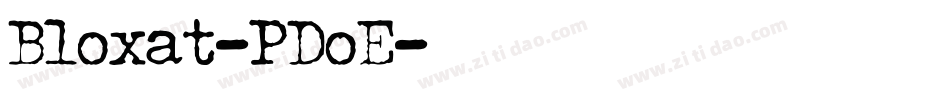Bloxat-PDoE字体转换