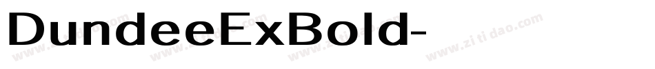 DundeeExBold字体转换