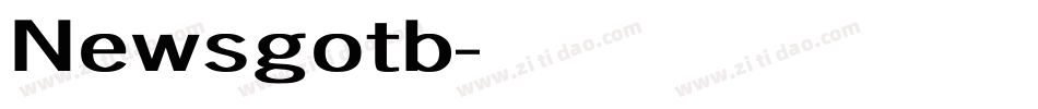 Newsgotb字体转换
