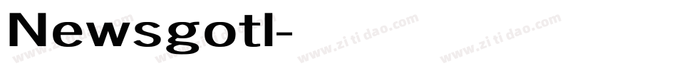 Newsgotl字体转换