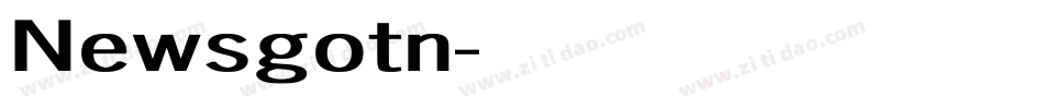 Newsgotn字体转换