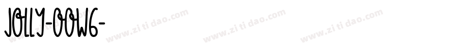Jolly-OOw6字体转换