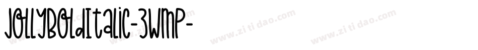 JollyBoldItalic-3wmp字体转换