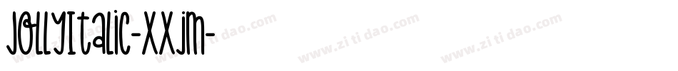 JollyItalic-xxjm字体转换