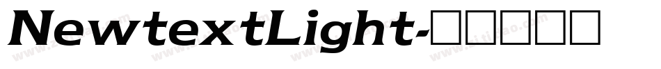 NewtextLight字体转换