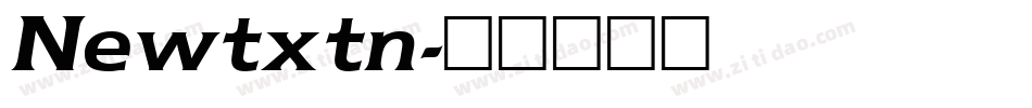 Newtxtn字体转换