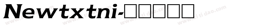 Newtxtni字体转换