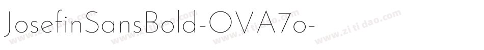 JosefinSansBold-OVA7o字体转换