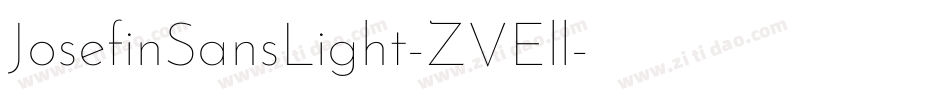 JosefinSansLight-ZVEll字体转换