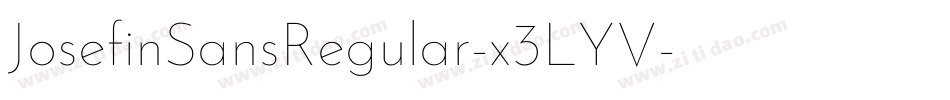 JosefinSansRegular-x3LYV字体转换