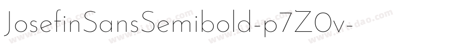 JosefinSansSemibold-p7Z0v字体转换