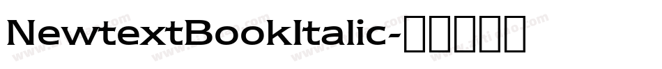NewtextBookItalic字体转换