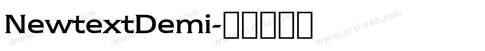 NewtextDemi字体转换