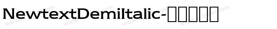 NewtextDemiItalic字体转换