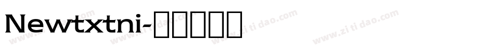 Newtxtni字体转换