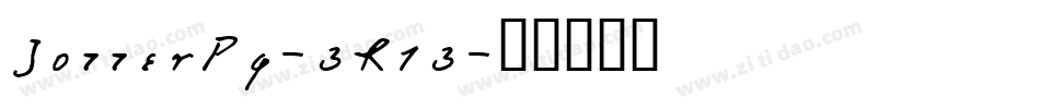 JotterPg-3R13字体转换