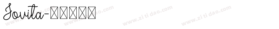 Jovita字体转换