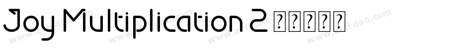 Joy-Multiplication-2字体转换