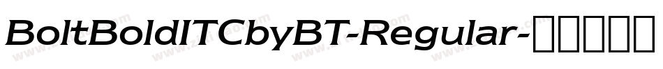 BoltBoldITCbyBT-Regular字体转换