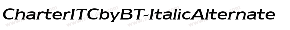 CharterITCbyBT-ItalicAlternate字体转换