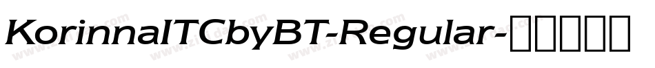 KorinnaITCbyBT-Regular字体转换