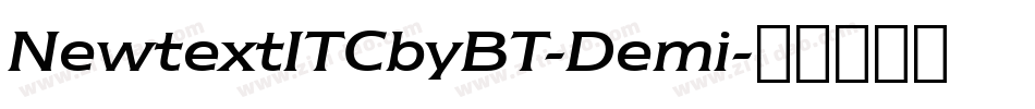 NewtextITCbyBT-Demi字体转换