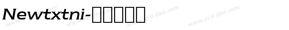 Newtxtni字体转换
