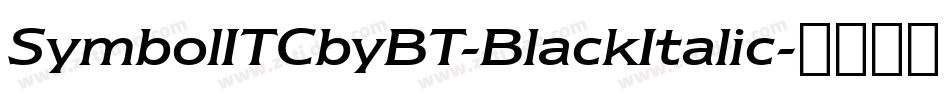 SymbolITCbyBT-BlackItalic字体转换