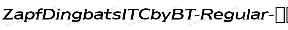 ZapfDingbatsITCbyBT-Regular字体转换
