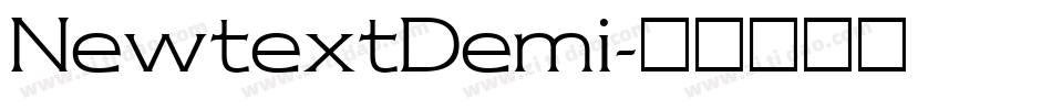 NewtextDemi字体转换
