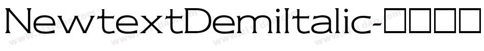 NewtextDemiItalic字体转换