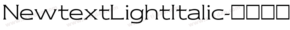 NewtextLightItalic字体转换