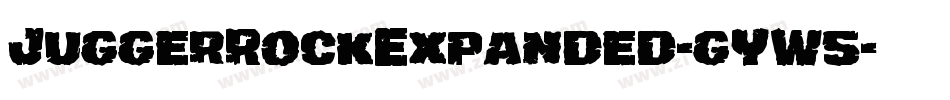 JuggerRockExpanded-gYW5字体转换