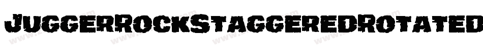 JuggerRockStaggeredRotated-VZr6字体转换