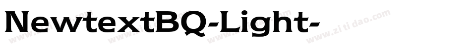 NewtextBQ-Light字体转换