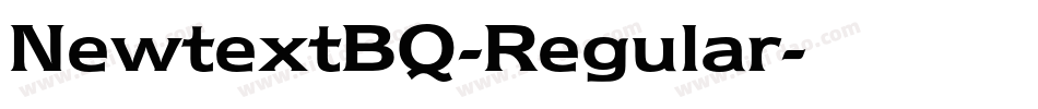 NewtextBQ-Regular字体转换