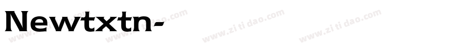 Newtxtn字体转换
