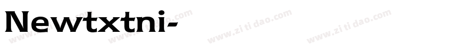 Newtxtni字体转换