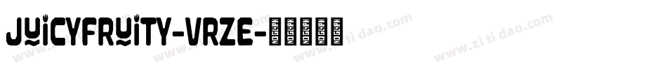 JuicyFruity-vrzE字体转换