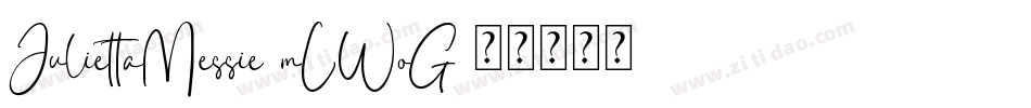 JuliettaMessie-mLWoG字体转换