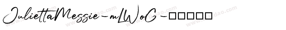 JuliettaMessie-mLWoG字体转换